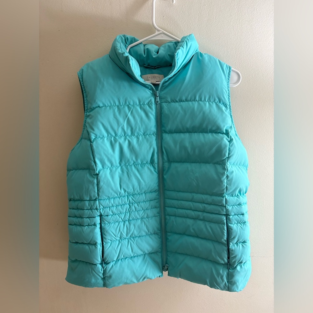 Talbots Aqua Blue Vest